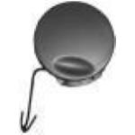TAPPO PARAURTI COPRIGANCIO TRAINO ANT PER OPEL ASTRA 06/04>12/07 ASTRA GTC 06/04>12/07