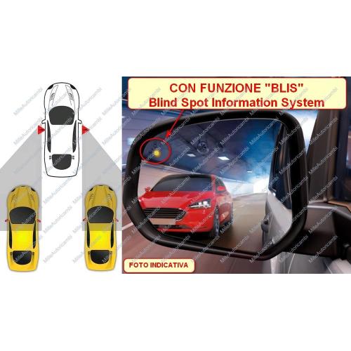 VETRO SPECCHIO RETROVISORE SEAT LEON 2012 - ARONA 2017 - IBIZA 2017 SINISTRO C/P TERM. SISTEMA BLIS