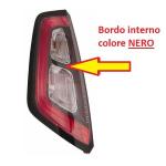 FANALE FANALINO POSTERIORE DESTRO CORNICE NERA SENZA PORTALAMPADA PER FIAT PUNTO EVO DAL 2009 AD INCASTRO
