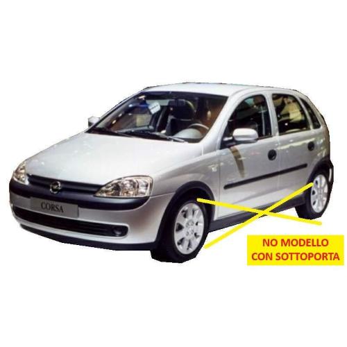 MODANATURA PASSARUOTA OPEL CORSA C DAL 2000 POSTERIORE SINISTRO