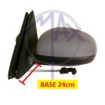 SPECCHIO RETROVISORE MECCANICO SKODA FABIA 07>14 SX VERNICIABILE BASE 24CM