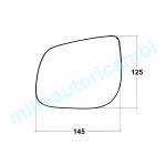 VETRO SPECCHIO RETROVISORE PER KIA PICANTO DAL 2011 - HYUNDAI I20 DAL 2013 SINISTRO NUDO ADESIVO