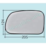 VETRO SPECCHIO RETROVISORE PER SSANGYONG KYRON/ACTYON DESTRO NUDO ADESIVO