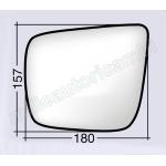 VETRO SPECCHIO RETROVISORE PER NISSAN EVALIA DAL 2012/NV 200 DAL 2013 DESTRO NUDO ADESIVO