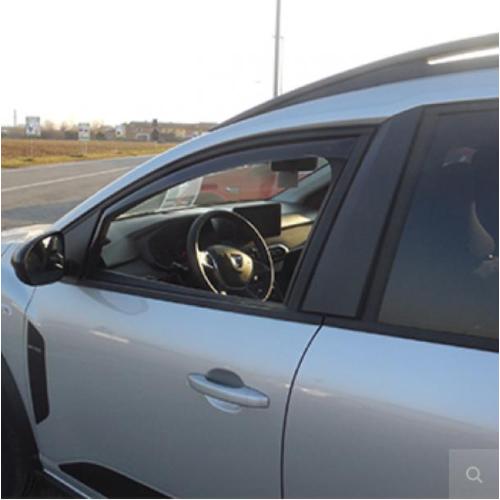 DEFLETTORI ARIA ANTITURBO DACIA SANDERO/SANDERO STEPWAY DAL 2021/JOGGER 2022 ANTERIORI OSCURATI