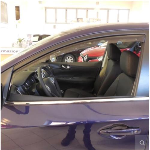 DEFLETTORI ARIA ANTITURBO NISSAN PULSAR DAL 2014 5 PORTE ANTERIORI OSCURATI