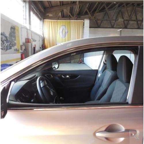 DEFLETTORI ARIA ANTITURBO NISSAN QASHQAI J11 DAL 2014 AL 2021 PORTE ANTERIORI OSCURATI