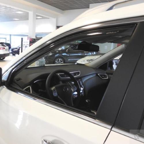 DEFLETTORI ARIA ANTITURBO NISSAN X-TRAIL DAL 2014 AL 2022 5 PORTE ANTERIORI OSCURATI