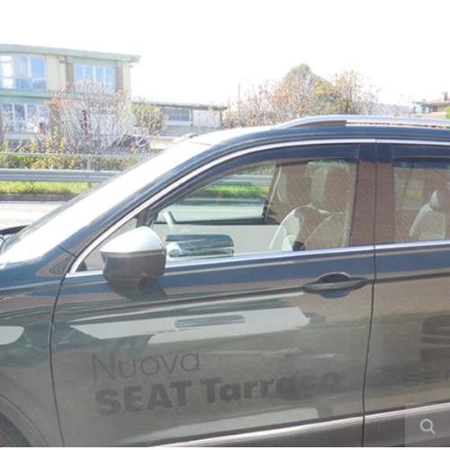 DEFLETTORI ARIA ANTITURBO VOLKSWAGEN TIGUAN 2016-2024/SEAT TARRACO 2019 PORTE ANTERIORI OSCURATI