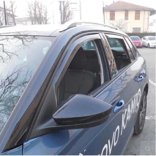 DEFLETTORI ARIA ANTITURBO SKODA KAMIQ 2019> 5 PORTE ANTERIORI OSCURATI