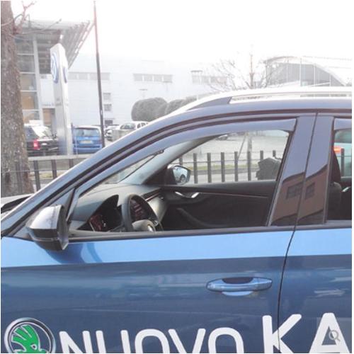 DEFLETTORI ARIA ANTITURBO SKODA KAMIQ 2019> 5 PORTE ANTERIORI OSCURATI