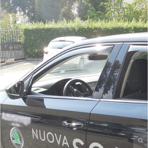 DEFLETTORI ARIA ANTITURBO SKODA SCALA 2019> 5 PORTE ANTERIORI OSCURATI