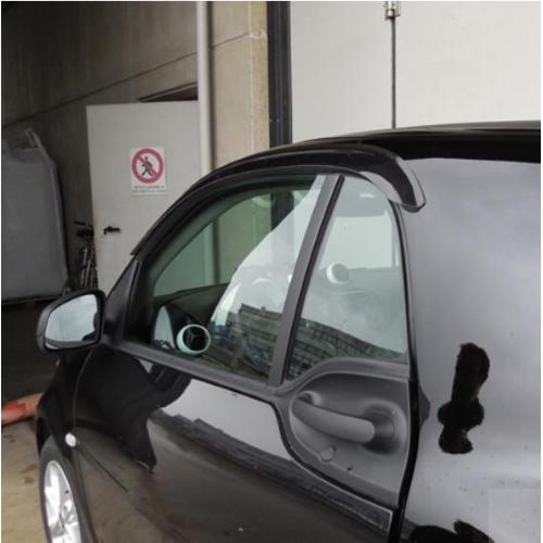 DEFLETTORI ARIA ANTITURBO SMART FORTWO DAL 2014 3 PORTE CON BIADESIVO