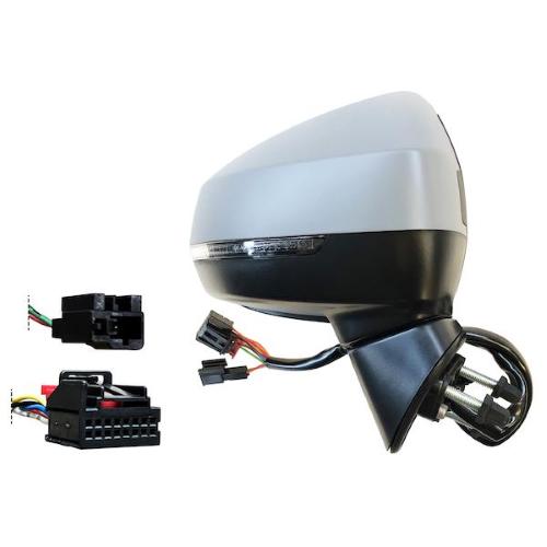 SPECCHIO RETROVISORE ELETTRICO AUDI A3 12 DESTRO VERNICIABILE C/FANA BLIS 8PIN 3/5PORTE