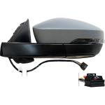 SPECCHIO RETROVISORE ELETTRICO PER VOLKSWAGEN T-ROC 2017-2021 SX CON PRIMER LUCE CORT RIPIEG.ELETTR MEMORIA TERMICO 13PIN