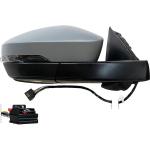 SPECCHIO RETROVISORE ELETTRICO PER VOLKSWAGEN T-ROC 2017-2021 DX CON PRIMER LUCE CORT RIPIEG.ELETTR MEMORIA TERMICO 13PIN