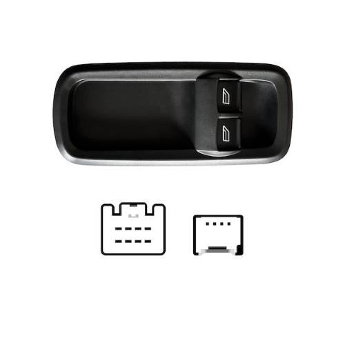 INTERRUTTORE ALZAVETRO PER FORD FIESTA 2008-2012 PORTA ANTERIORE SX ALZ POST MANUALI O ASSENTI 2INTER 12PIN