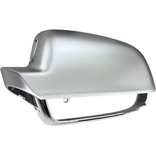 CALOTTA SPECCHIO RETROVISORE PER AUDI A3 2010-2012 SINISTRA CROMATA SIDE ASSIST