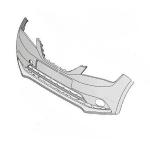 PARAURTI ANTERIORE CON FENDINEBBIA PER SEAT MII DAL 2012> VERNICIABILE