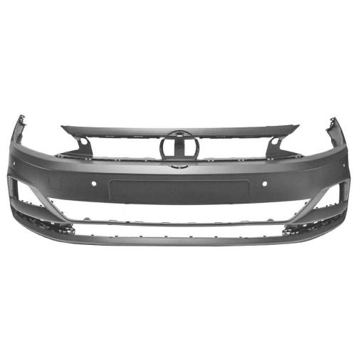 PARAURTI ANTERIORE CON FORI PDC PER VOLKSWAGEN POLO DAL 2018> VERNICIABILE TUV