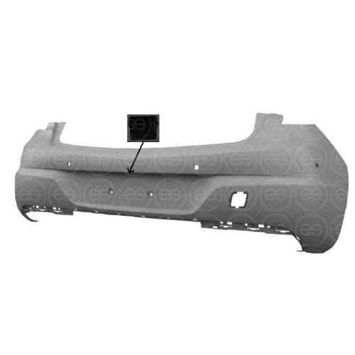 PARAURTI POSTERIORE CON FORI PDC+TELECAMERA PER OPEL ASTRA K 2015> VERNICIABILE