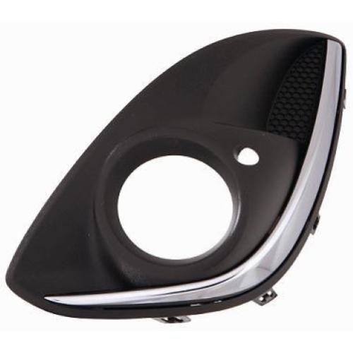 GRIGLIA PARAURTI OPEL CORSA DAL 2011 ANTERIORE SINISTRA CON FENDINEBBIA E BORDO CROMATO