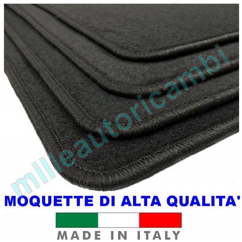 SET TAPPETINI MOQUETTE PER VOLKSWAGEN GOLF 7/8-VII/VIII 2012> 2020> SAGOMATI CON FISSAGGI E VELCRO