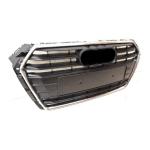 GRIGLIA MASCHERINA NERA C/CORNICE CROMATA AUDI A4 10/15>