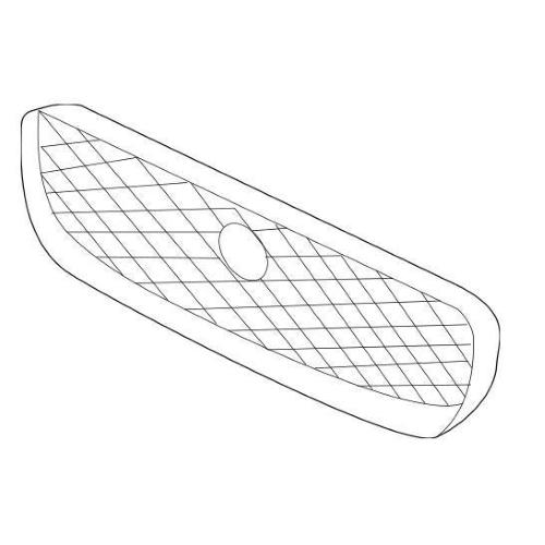 GRIGLIA MASCHERINA NERA C/CORNICE CROM JAGUAR XF 10/20>