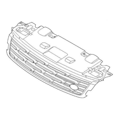 GRIGLIA MASCHERINA NERA LUCIDA LAND ROVER RANGE ROVER SPORT 04/22>