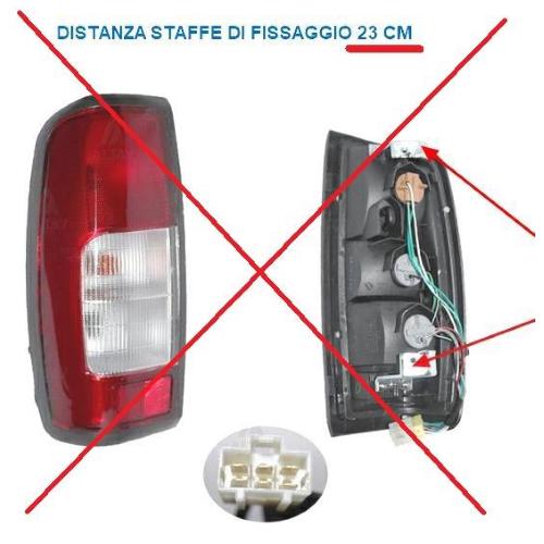 FANALE FANALINO POSTERIORE DESTRO BIA-ROS NISSAN NAVARA-KING CAB 1997 2002 KIOTO C/R