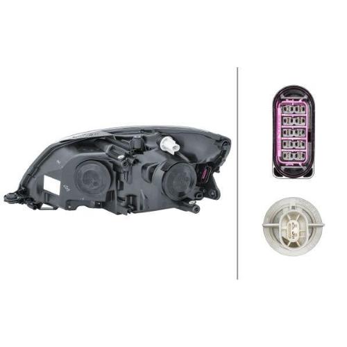 FARO FANALE PROIETTORE DX 2H7 C/MOT EL C/LUCE DI CURVA SKODA FABIA-ROMSTER 2010> HELLA