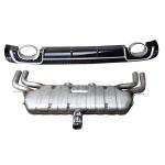 KIT MODIFICHE SPOILER PARAURTI POST+TERMINALE SCARICO M. AUDI A3/S3 3-5P 04/12>