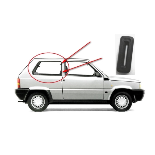 BOCCOLA CERNIERA VOLETTO FIAT PANDA'86/UNO/500'92 CINQUECENTO/126/127/A112 COPPIA GUARNIZIONE PER CERNIERA CRISTALLO LATERALE APRIBILE