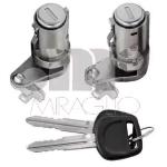 BLOCCHETTO CILINDRETTO PORTA PER PEUGEOT 307 DAL 2001 3-5 PORTE COPPIA DESTRO E SINISTRO CON BLOCCHETTO CHIAVE