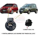 PORTALAMPADA CONNETTORE FANALINO LUCE DIURNA FIAT PANDA 2012/500 L 2012