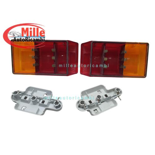 COPPIA FANALINI POSTERIORI CITROEN VISA CLUB 81 DX+SX COMPLETI PORTALAMPADA GEMO