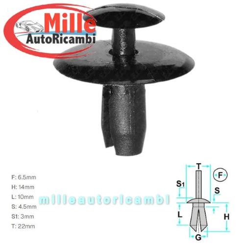 MOLLA TAPPO PEUGEOT - CITROEN TAPPO IMBOTTITURA COFANO, RIVESTIMENTI E RIPARI