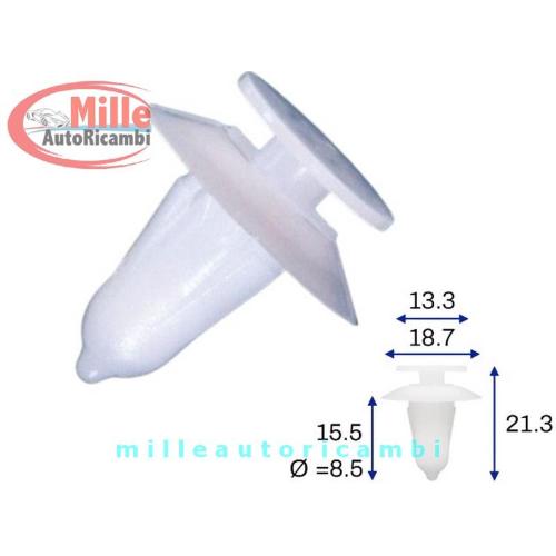 MOLLA FORD KA'96/FIESTA'96/ESCORT'95 - IVECO DAILY FISSAGGIO PANNELLO PORTA LATERALE