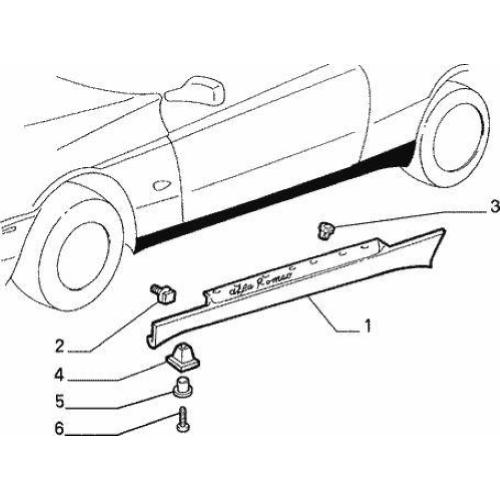 MOLLA FIAT TIPO 16V/LANCIA DELTA'86 HF/ALFA GTV-SPIDER MODANATURE SOTTOPORTA