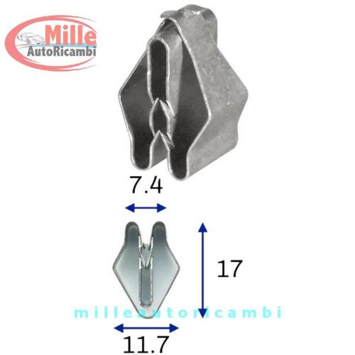 MOLLA BMW MINI VARI MODELLI GRAFFETTA FISSAGGIO RIVESTIMENTI CRUSCOTTI