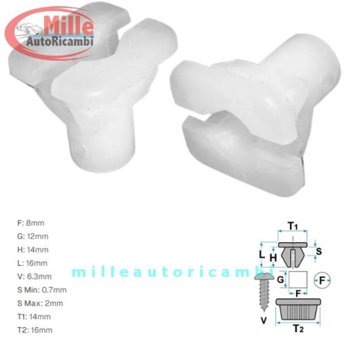 MOLLA MOLLETTE FIAT PUNTO'99/GRANDE PUNTO/BRAVO - ALFA ROMEO 156 MADREVITE MODAN SOTTOPORTA