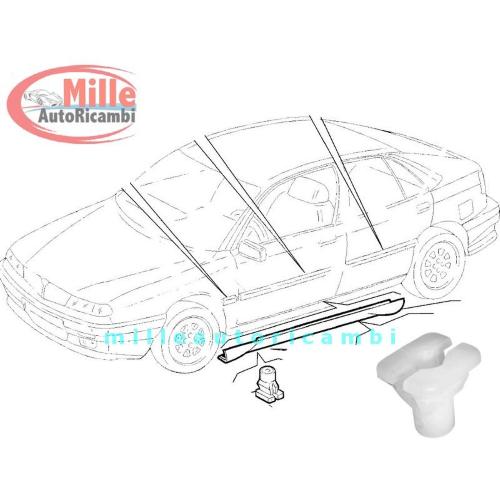 MOLLA MOLLETTE FIAT PUNTO'99/GRANDE PUNTO/BRAVO - ALFA ROMEO 156 MADREVITE MODAN SOTTOPORTA