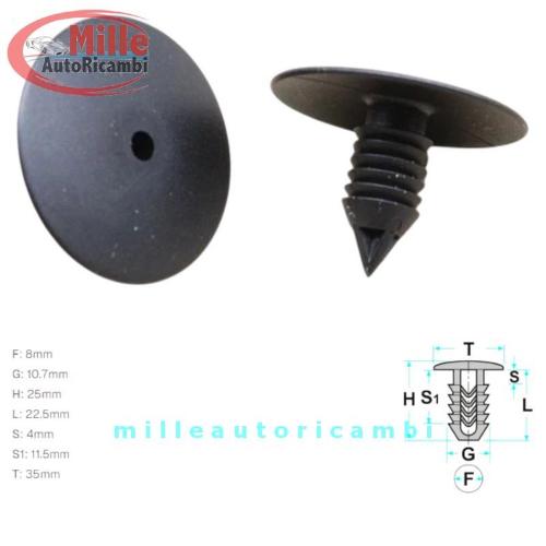 MOLLA TAPPO RIPARI PASSARUOTA RENAULT VARI MODELLI PERNO TONDO 7703077225