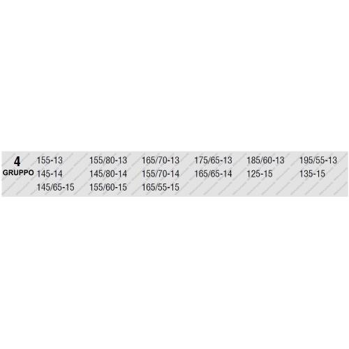 CATENE DA NEVE PER AUTO 9 MM. MODELLO A ROMBO GRUPPO 4