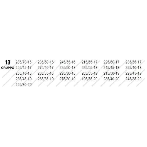 CATENE DA NEVE PER AUTO 9 MM. MODELLO A ROMBO GRUPPO 13