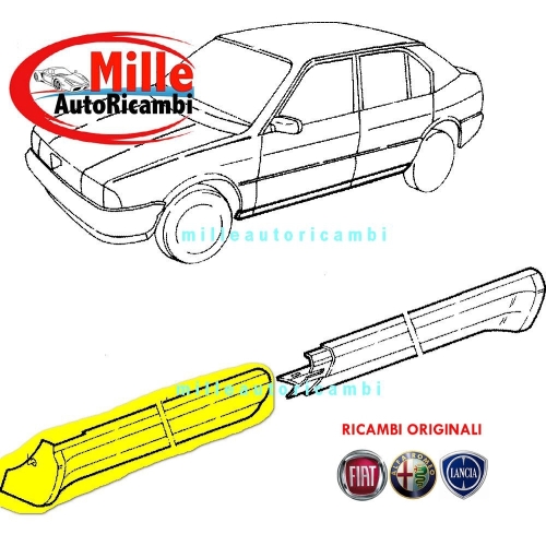 MODANATURA SOTTOPORTA ALFA ROMEO 33 1983>1990 ANT.SX ORIGINALE 60503563 G1