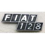 FREGIO LOGO POSTERIORE FIAT 128 SCALINO IN PLASTICA G1