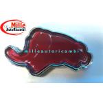 FREGIO LANCIA Y YPSILON ELEFANTINO ROSSO LOGO STEMMA SU MONTANTE PORTA G1