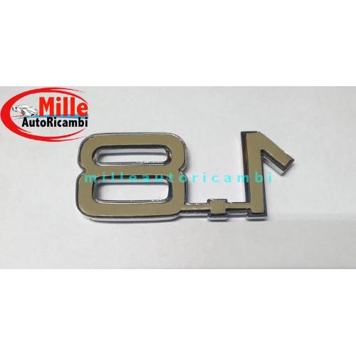 FREGIO LOGO POSTERIORE ALFA ROMEO 75/155 SIGLA '1.8'' PLASTICA CROMATA